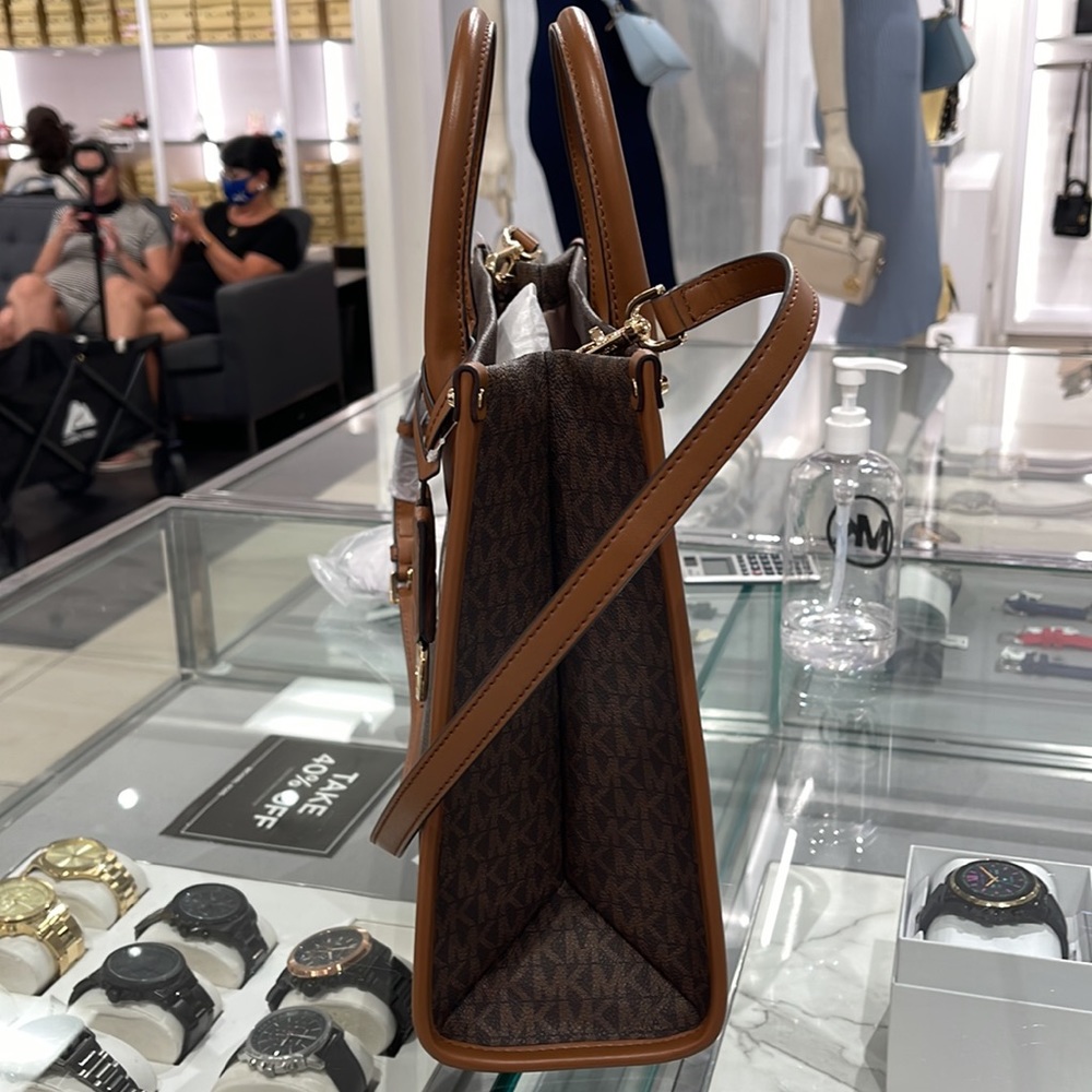 Michael Kors "Mirella" MD EW Tote Brown Shoulder Bag - 35F2G7ZT2B 
Brown 
NWT - Picture 7 of 16